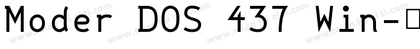Moder DOS 437 Win字体转换